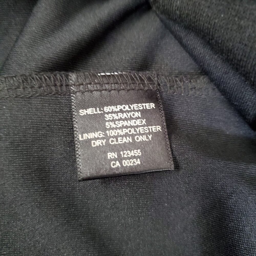 Design Lab Black Sleeveless Dress Large Geometric Tribal Print Partial Open Back - Picture 11 of 11